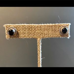 Black Onyx Castle Gap Stud earrings.